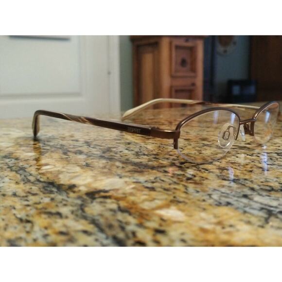 ESPRIT ET9267 Eyeglasses Frame Half Rimless 47-18-135 Nice - Picture 2 of 10